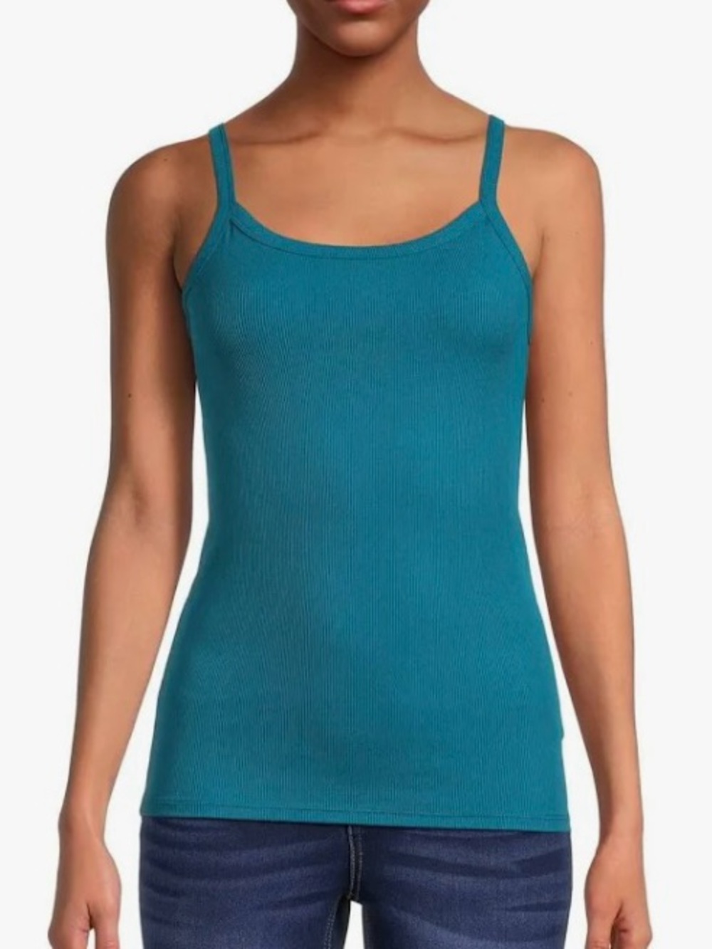 Comfy Blue Ribbed Tank Top